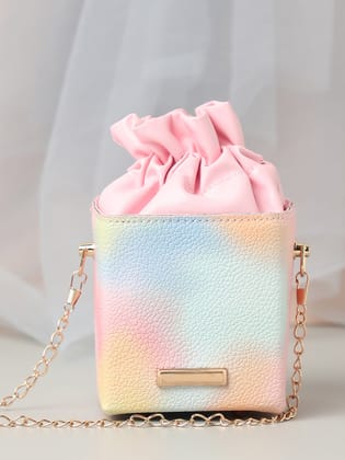 Prism Multicolor Bucket Bag-Clutch