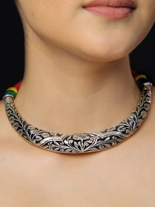 Tribal Hasli Necklace | 925 Silver-925 Silver
