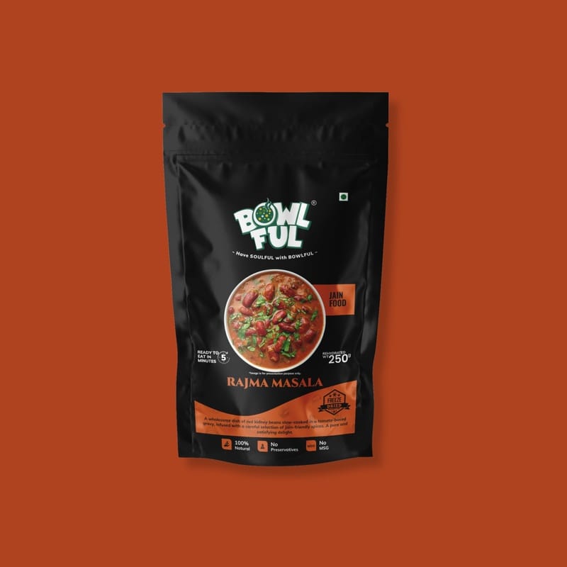 Bowlful Rajma Masala Jain - Jain-Friendly Red Kidney Bean Curry
