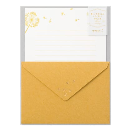 Midori Letter Set 509 Foil Stamped Envelopes - Blowball