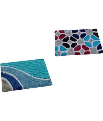 Aazeem Multi Set of 2 Anti-skid Door Mat