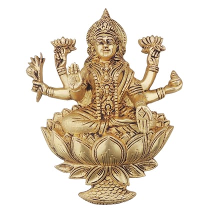 Brass Showpiece Laxmi Ji God Idol Statue (BSMAS1642 L)