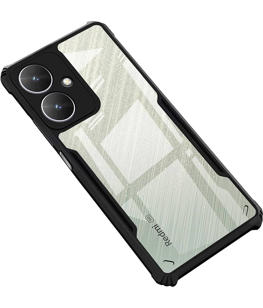 VAKIBO Plain Cases Compatible For Rubber Mi Redmi 13C 5G ( Pack of 1 )