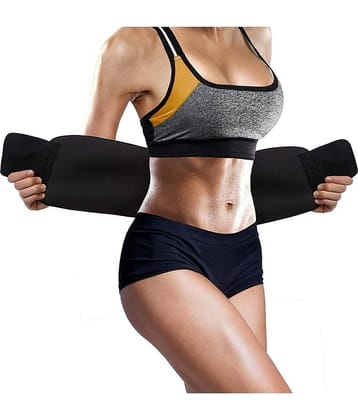 Slim Belt for Men and Women || Sweat Belt Body Shaper - Free Size (Black Color) 1 Pcs