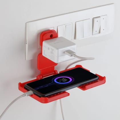 Tech & Future Wall Stand for Charging Mobile  Socket Fit Mobile Holder Stand | Universal Wall Mount Mobile Charging Holder for Smartphones