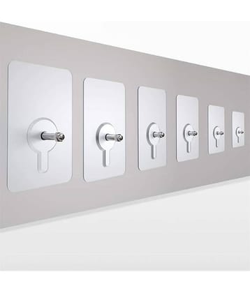 Installation Hanging, Waterproof Screws Wall Hook (Transparent) - Set of 6