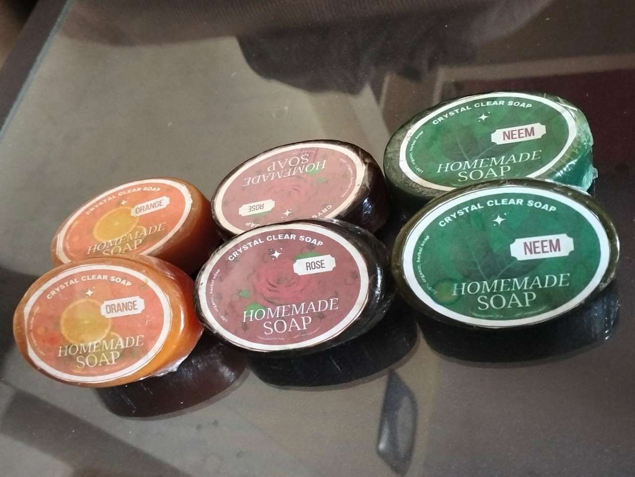 Combo Pack Of 6 Soap Neem , Rose, Orange