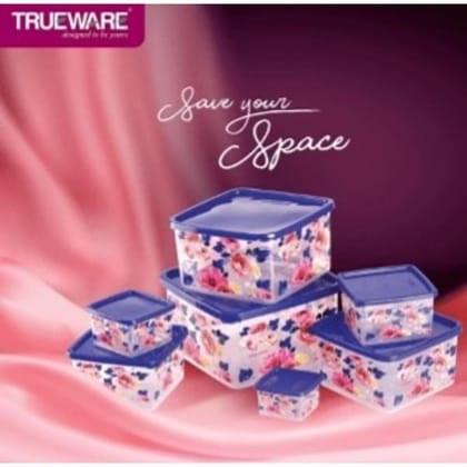 Trueware Multipurpose Storage Container 7Pcs 100Ml ,200Ml,400Ml,700Ml,1100Ml,1700Ml,2500Ml