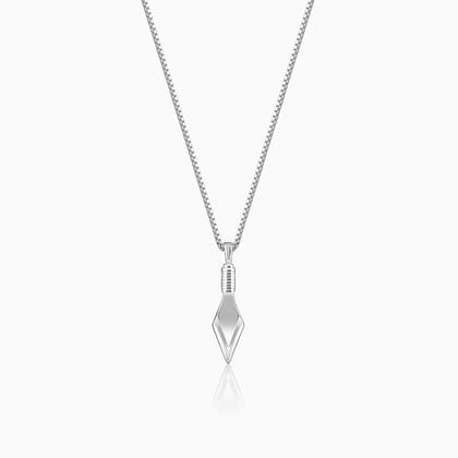 Silver Kite Pendant with Box Chain For Him
