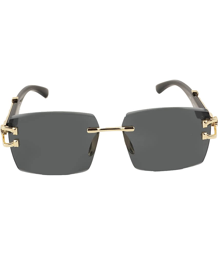 Bayberry Black Rectangular Sunglasses ( Pack of 1 )