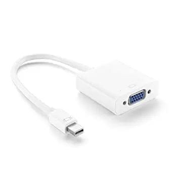 Mini DisplayPort to VGA, Mini DP Display Port to VGA Adapter (White) Mini DisplayPort to VGA, Mini DP Display Port to VGA Adapter (White)