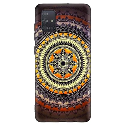 Mandala Acrylic Samsung A71 Premium Embossed Mobile cover
