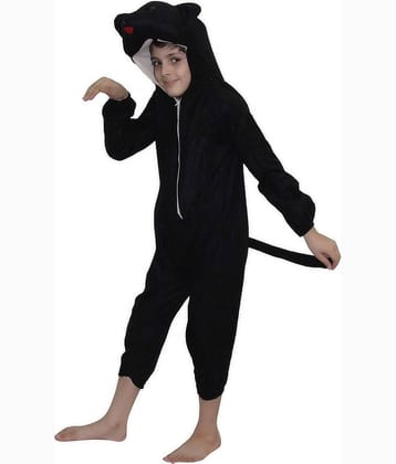 Kaku Fancy Dresses Bear Wild Animal Costume -Black, 7-8 Years, for Boys & Girls