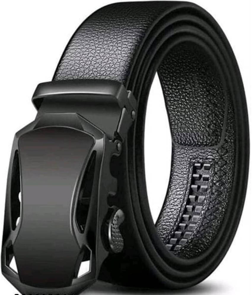 Classic World - Black Synthetic Men's Formal Belt ( Pack of 1 )