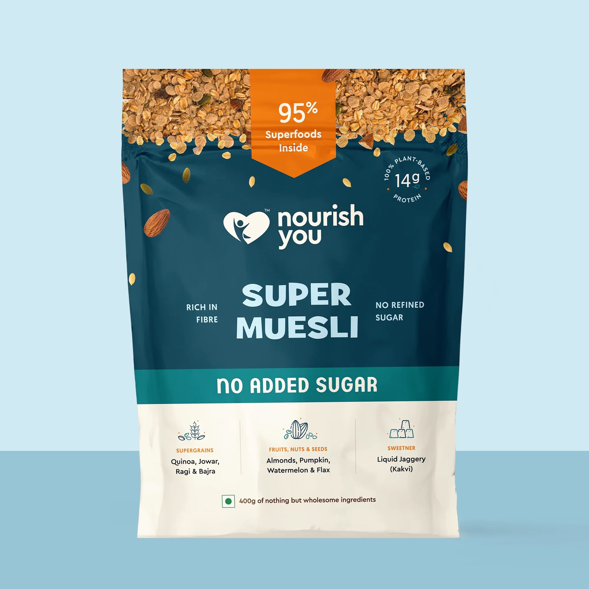 nourish you Super Muesli - No Added Sugar