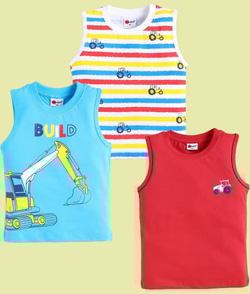 Mars Infiniti Pack of 3 Baby Boys Cotton T-Shirt ( Multi )