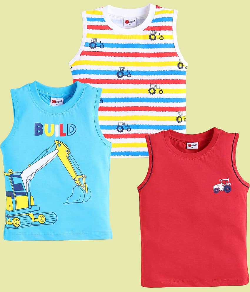 Mars Infiniti Pack of 3 Baby Boys Cotton T-Shirt ( Multi )