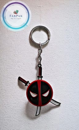 FABPAK Rotating Metal Deadpool Keychain