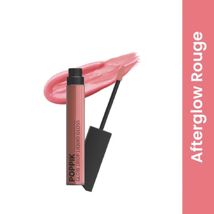 POPPIK Liquid Gloss Lipstick for Women | High Shine, Non Sticky, Moisturizing Lip Color | Smooth Glossy Finish | Party & Everyday Wear Lip Gloss, Ideal for Wedding, Casual Outings, Gifting, 2ML