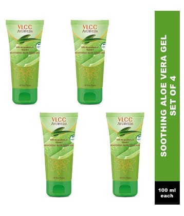 VLCC Ayurveda Soothing Aloe Vera Gel, 100 g (Pack of 4)