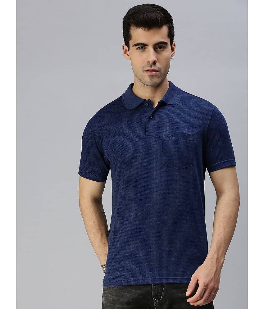 ONN - Blue Cotton Blend Regular Fit Men's Polo T Shirt ( Pack of 1 )