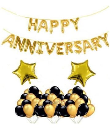 Pixelfox Happy Anniversary Party Decoration (Pack of 48)