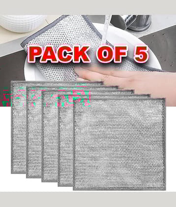 GEEO Non-Scratch Wire Stainless Steel Stainless Steel Scrub