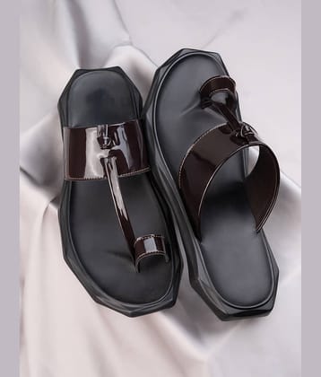Fentacia Brown Men's Kolhapuris