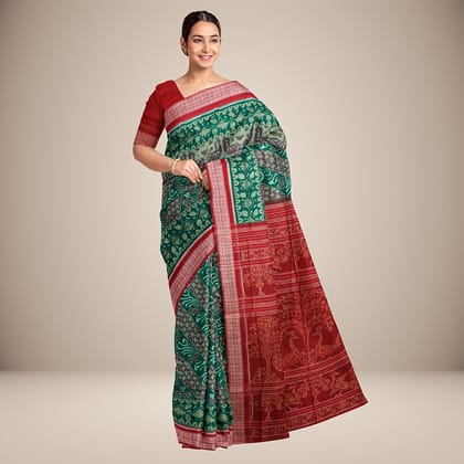 Handwoven Sambalpuri Cotton Saree Handwoven Sambalpuri Cotton Saree