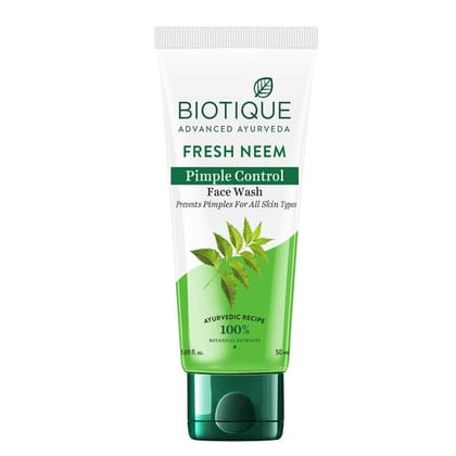 Biotique Neem Purifying Face Wash, 50Ml Biotique Neem Purifying Face Wash, 50Ml