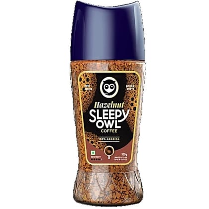 Sleepy Owl Hazelnut Instant Coffee, 100 g