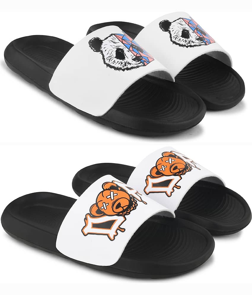 PERY PAO Multi Color Men's Combo Slipper
