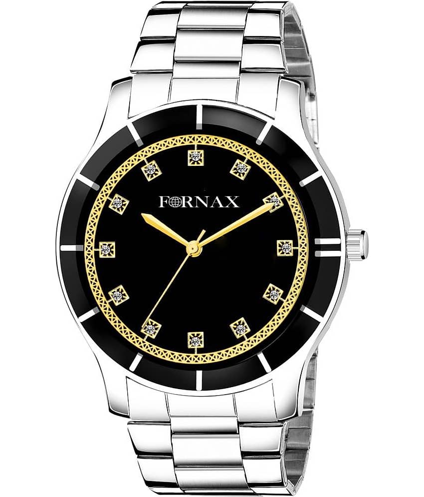FORNAX - Silver Stainless Steel Analog Men's Watch