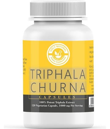 Holy Natural Triphala Extract - 120 Veggie Capsule 1000 mg Vitamins Capsule