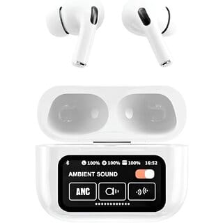 Tecsox Alpha Smart display In Ear TWS White