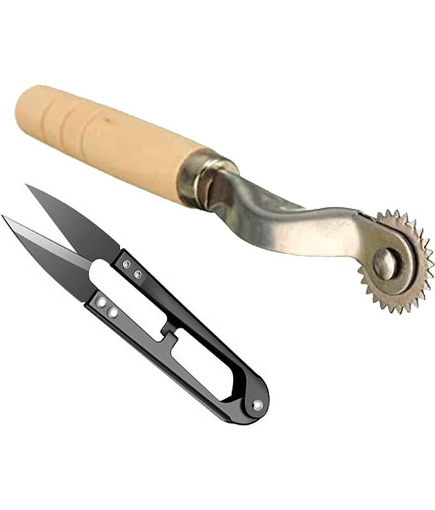 Shree Shyam® Combo Thread Cutter (1 Piece) + 1 Tracing Wheel (Set of 2)