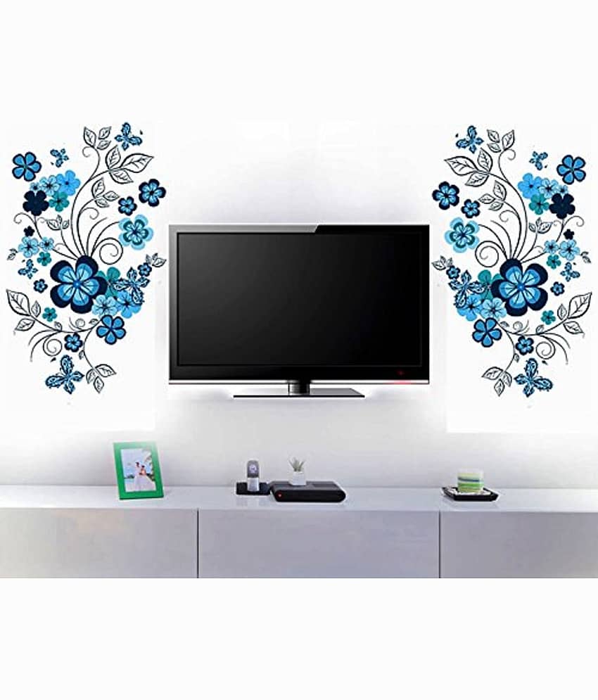 Inkfence Wall Sticker Floral ( 46 x 160 cms )