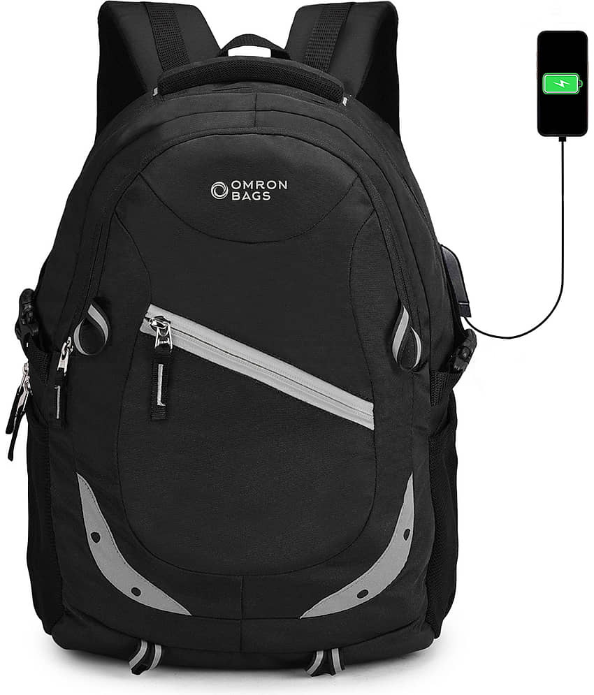 OMRON BAGS 35 Ltrs Black Laptop Bags