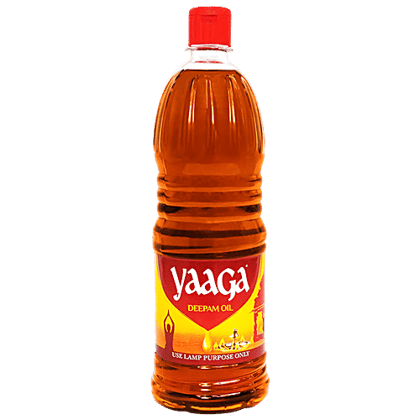 YAAGA Deepam/Pooja Oil - High Quality, Used For Lighting Lamps, 200 ml Pet Bottle