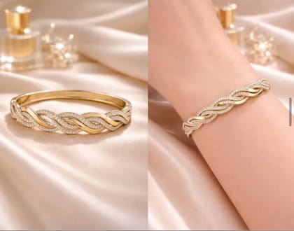 Anti tarnish free size lock bracelet Anti tarnish free size lock bracelet