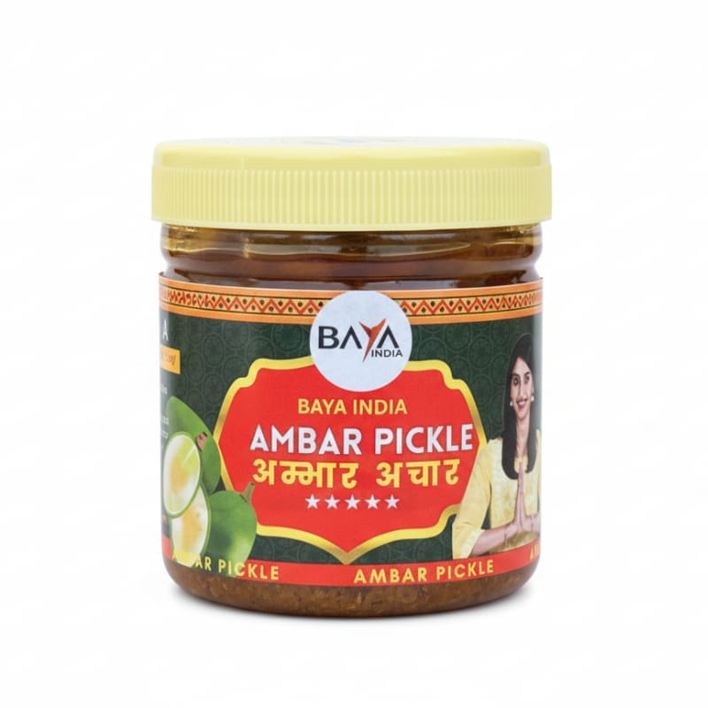 BAYA INDIA Ambar Pickle - Traditional Indian Tangy & Spicy Flavor %100 Homemade