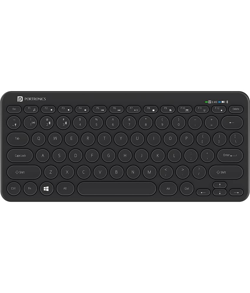 Portronics - Black Wireless Desktop Keyboard
