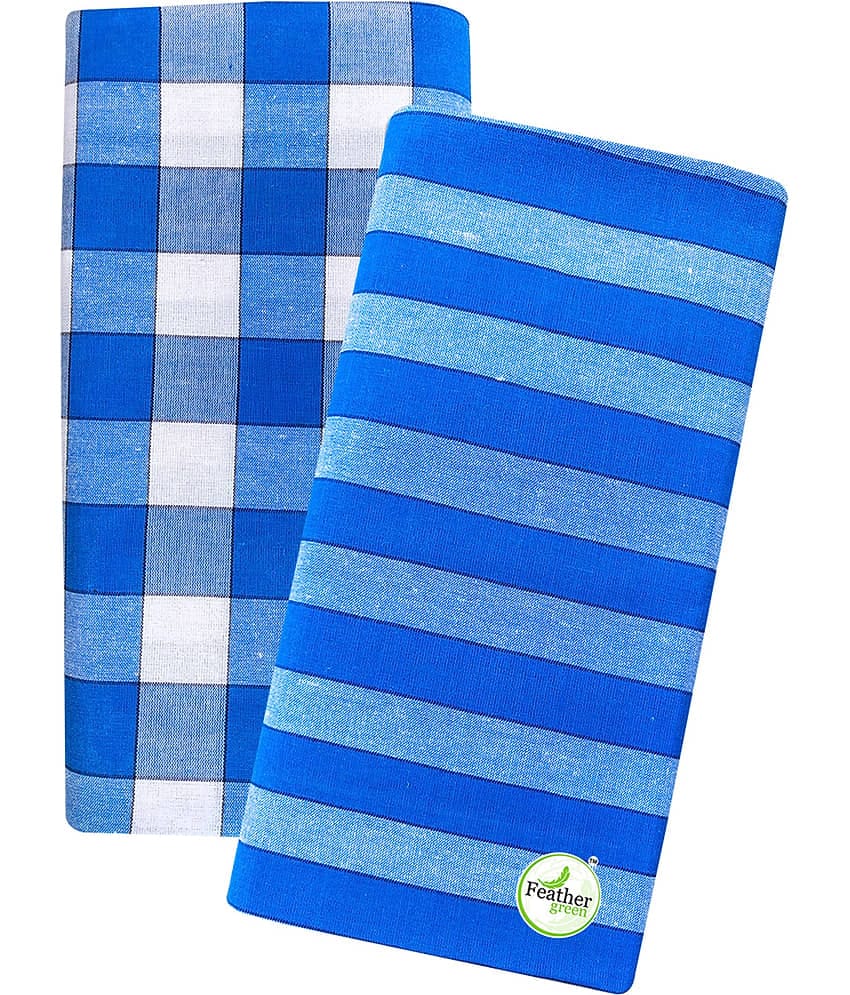 Feather Green Multi Lungi Pack of 2