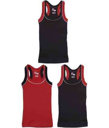 Rupa Frontline Cotton Multicolor Sleeveless Vests for Kids/Boys - Pack of 3