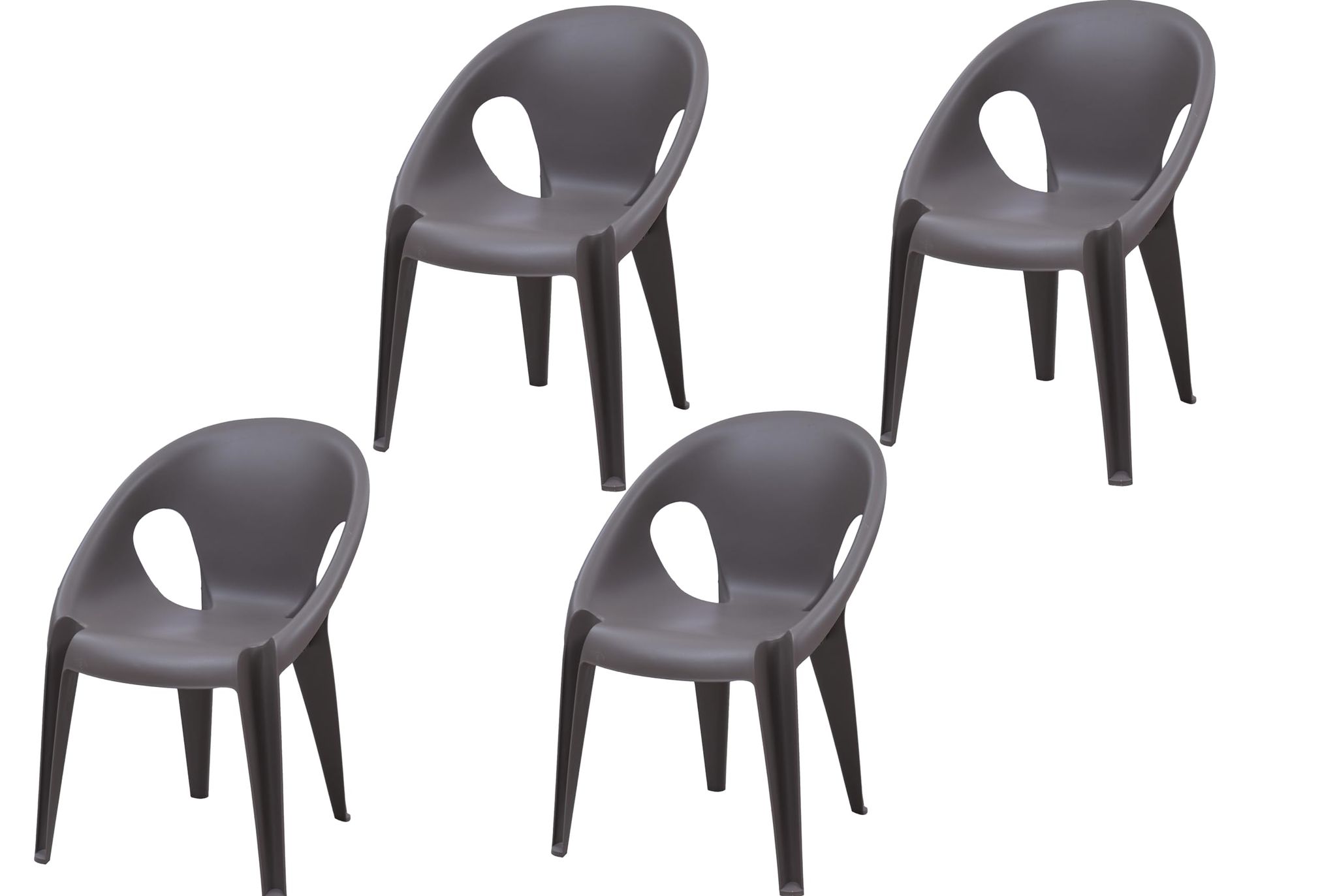 Supreme Furniture Ryan Plastic Armless Stylish Chair Suitable for Home, Office, Hotel, Resort, Restaurant, Indoor and Outdoor