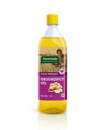 Farmveda Groundnut Oil (Cold Pressed) - 1Ltr