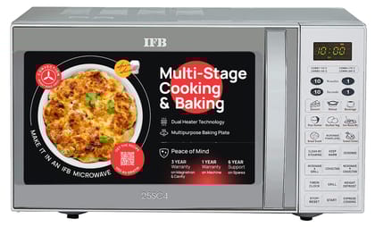 IFB 25 L Microwave Conventional Oven (25SC4, Metallic Silver, With Starter Kit) IFB 25 L Microwave Conventional Oven (25SC4, Metallic Silver, With Starter Kit) - Silver / STANDARD