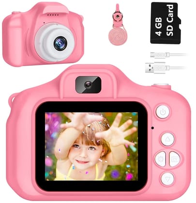 CADDLE & TOES Kids Camera for Girls Boys, Kids Selfie Camera Toy 13MP 1080P HD Digital Video Camera for Toddler, Christmas Birthday Gifts for 3-10 Years Old Children (4GB, Pink) CADDLE & TOES Kids Camera for Girls Boys, Kids Selfie Camera Toy 13MP 1080P 