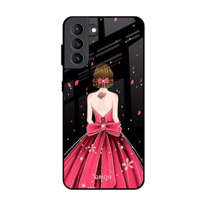 Fashion Princess Glass Case for Samsung Galaxy S21 Plus