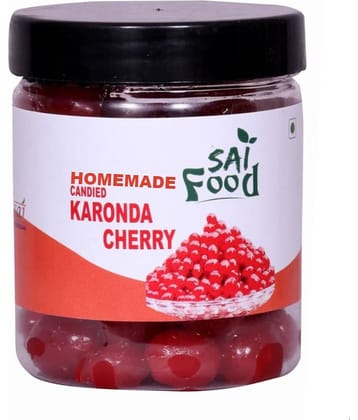 SAi Food HOMEMADE Cherry karonda Fruite' Murabba with Almond Reset Your Eating Habits with a Healthy Solution Pickle 250 g